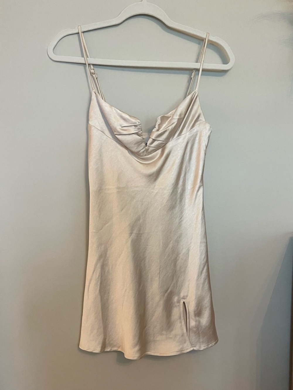 Princess Polly Champagne Slip Dress - Spaghetti Straps